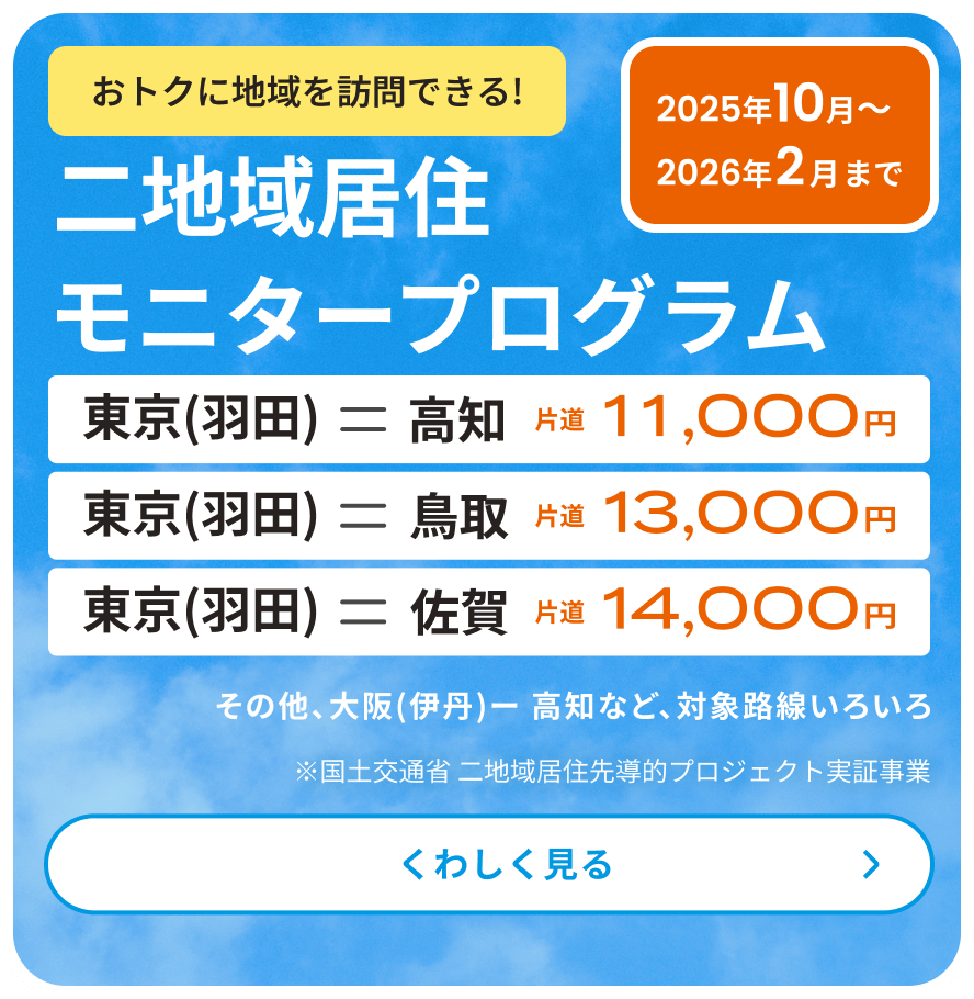 二地域居住モニタープログラム